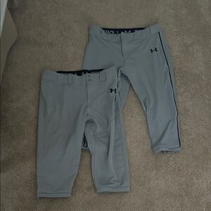 Under Armour Kids Light Gray Athletic Bottoms